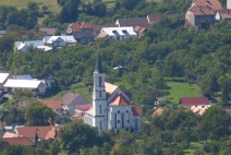 Pohled na kostel na Březové